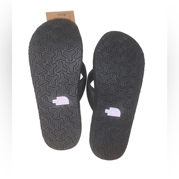 New TAGS THE NORTH FACE black flip flops men’s shoes size 7 women’s 8 - Picture 6 of 11